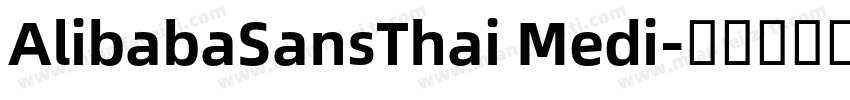 AlibabaSansThai Medi字体转换